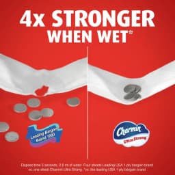 Charmin Ultra Strong Toilet Paper 24 Mega Rolls, 220 Sheets Per Roll - Thumbnail 9