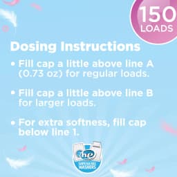 Great Value Gentle Soft Fabric Softener, Spring Showers, 111 fl oz, 150 Loads, Compare to the Softening of Downy® - Thumbnail 4