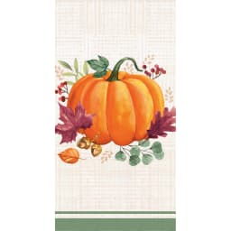 Creative Converting Harvest Wishes Thanksgiving Pumpkin Paper Guest Towels, 48 ct - Thumbnail 1