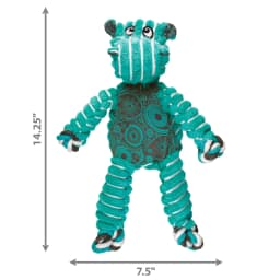KONG® Floppy Knots Squeaker Dog Toy, Hippo, Medium/Large - Thumbnail 4