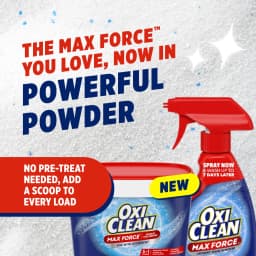 OxiClean Max Force Advanced Stain Remover Powder, Gentle Color-Safe In-Wash Stain Treater, 3 lbs - Thumbnail 2