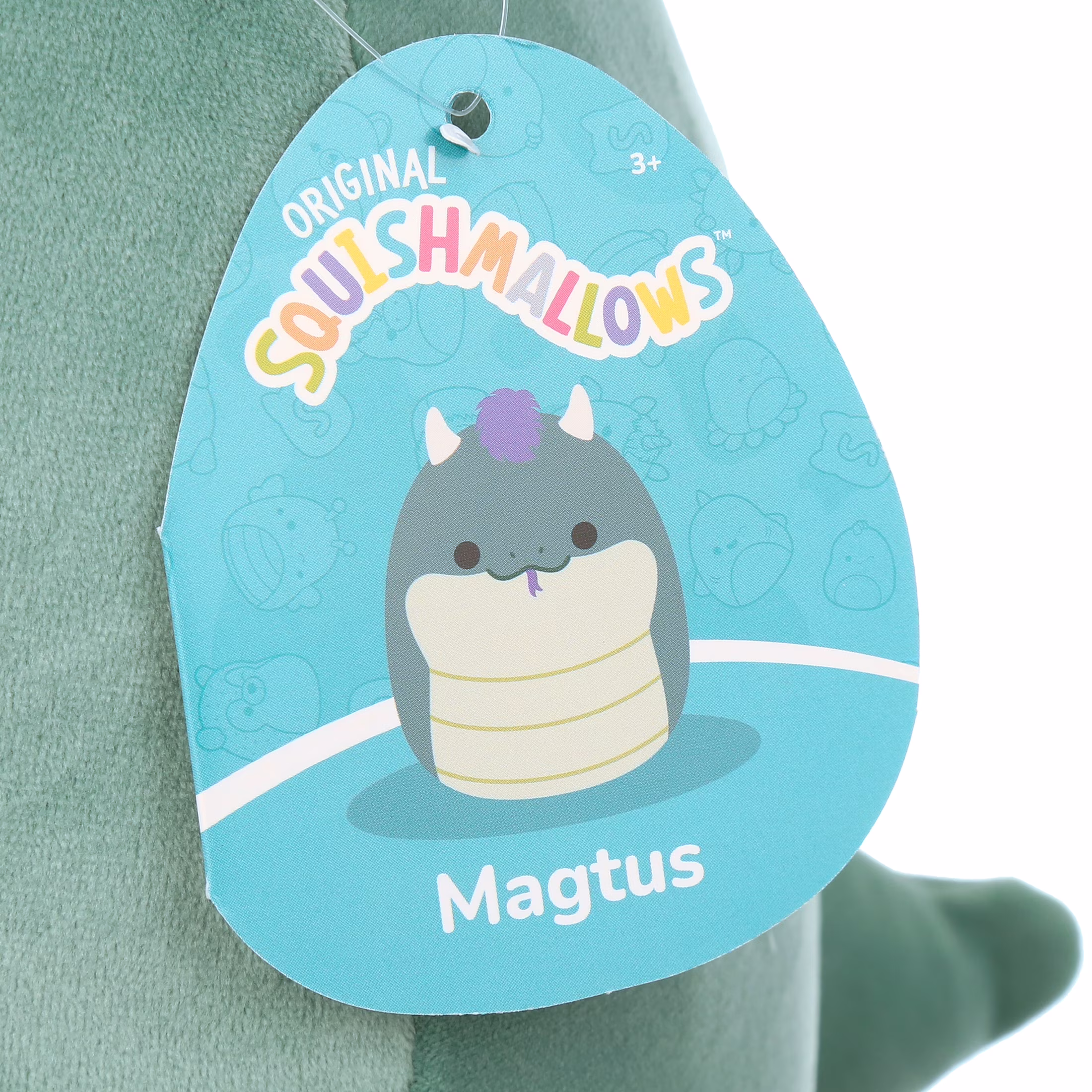 Squishmallows Original 10-Inch Magtus The Snake - Official Jazwares Plush - Collectible Soft & Squishy Snake Stuffed Animal - Thumbnail 4