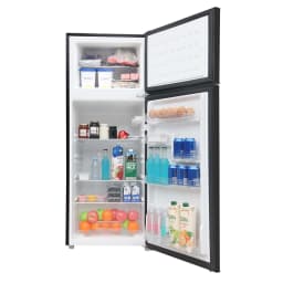 Frigidaire 7.5 Cu. ft Top Freezer Refrigerator, Compact Fridge for Apartment, Kitchen, Office, Garage, Black - Thumbnail 7