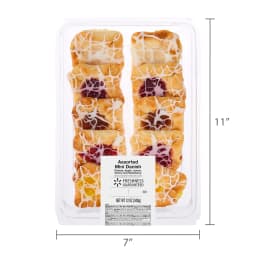 Freshness Guaranteed Assorted Mini Danish Baked Pastries with Light Glaze, 12 oz, 10 Count - Thumbnail 7