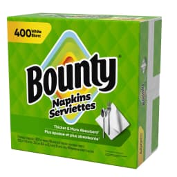 Bounty Everyday Disposable Paper Napkins, White, 400 Count Napkins - Thumbnail 9