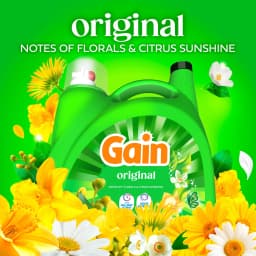 Gain Laundry Detergent Liquid, Now with Odor Defense, Original Scent, 132 fl oz, 100 Loads - Thumbnail 4