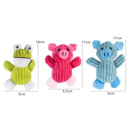 Darzheoy Dog Squeak Toys, No Stuffing Plush Dogs Chew Toy for Small Medium Large Breed Chewer Squeaky Pet Supplies Tough Enduring Puppy Teething - Thumbnail 2