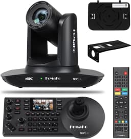 FoMaKo 4K PTZ Camera HDMI NDI 20X Live Streaming Camera Bundle(K20UH+KC608) - Thumbnail 1