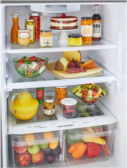 LG LTCS20020S 30" Wide 20.2 Cu. Ft. Energy Star Rated Top Freezer Refrigerator - Stainless Steel NEW - Thumbnail 9