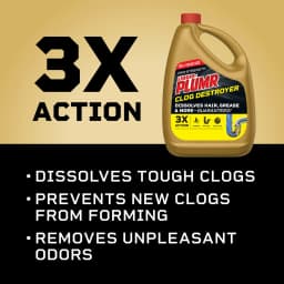 Liquid-Plumr Clog Destroyer Pro-Strength Drain Clog Remover, 80 fl oz - Thumbnail 4