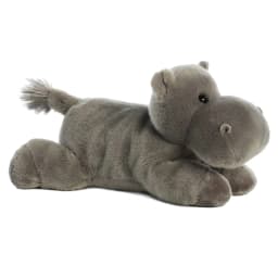Aurora - Medium Gray Flopsie - 12" Howie Hippo - Adorable Stuffed Animal - Thumbnail 3