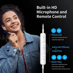 RHEA- Kimwood Wired Earbuds Professional Sound Quality Ergonomic Design Hd Microphone - Thumbnail 4