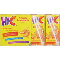 Hi-C Orange Lavaburst Juice Drink Cartons, 6 fl oz, 8 Pack - Thumbnail 11
