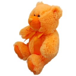 Anico Plush Colorful Cuties A9820OR Bright Orange 8" Teddy Bear - Thumbnail 2