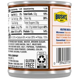 Bush's Original Baked Beans, Canned Beans, 8.3 oz Can - Thumbnail 11