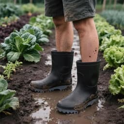 MeMoride Men's Waterproof Rain Boots Rubber Ankle Boots Garden Shoes Work Boots Outdoor - Thumbnail 8