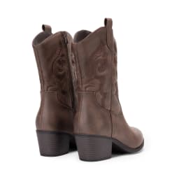 DREAM PAIRS Cowboy Boots for Women, Mid Calf Cowgirl Boots with Embroidery Round Toe Western Chunky Low Heel Shoes - Thumbnail 6