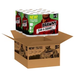 Brawny Tear-A-Square Paper Towels, 12 Rolls - Thumbnail 4