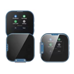 Mini Flip Mobile Phone, Touch Screen Flip Phone, Foldable Cell Phone, HD Touch Screen Mini Smartphone, Dual-SIM Single-Mode, 2G Network, Smart Phone Cell Phone (Blue) - Thumbnail 1