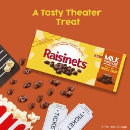 Raisinets Milk Chocolate Covered Raisins, Gluten-free California Movie Theater Candy Box, 2.8 oz - Thumbnail 5