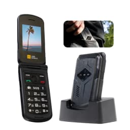 AGM M10 Rugged Basic Flip Phone, 4G Feature Cell Phone, Simple Mobile Phones, Waterproof & Drop-Proof, Pocket-Sized, SOS Button, Speed Dial, 98dB Speaker, Large Fonts & Big Buttons, for T-Mobile ONLY - Thumbnail 1