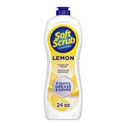 Soft Scrub Cleanser, Lemon Fragrance, Multi-Surface Cleaner for Kitchen, Fights Grease & Grime, 24oz - Thumbnail 1