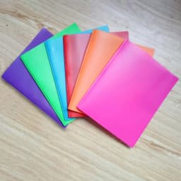 TXYRDXK 1Pc Plastic Folder with Pockets, Heavy Duty Folder with 4 Pockets for Office and Business, Four Pockets Folders with Business Card Holder - Thumbnail 2