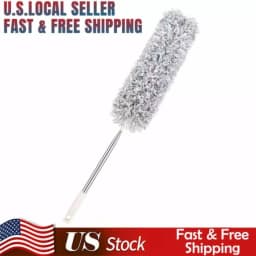 Microfiber Duster Cleaning Brush Dust Cleaner Bendable Handle Soft Extendable - Thumbnail 1