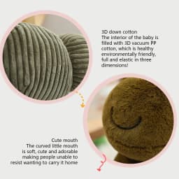Coollooc 11'' Snail Dolls Soft Stuffed Animals Plush Toys Gifts for Kids Toddlers Birthday - Thumbnail 6