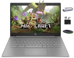 HP Chromebook 14" HD Premium Laptop Computer for Student Business, Quad-Core Celeron N4120 Processor, 4GB RAM - Thumbnail 1