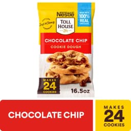 Nestle Toll House Chocolate Chip Cookie Dough, Makes 24 Cookies, 16.5 oz - Thumbnail 1