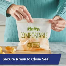 Hefty Press to Close Compostable Sandwich Bags, 50 Count - Thumbnail 2
