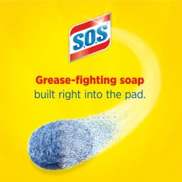 S.O.S Steel Wool Dish Scrubber Pads, 10 Pack - Thumbnail 4
