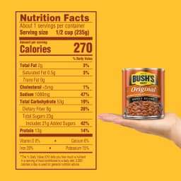 Bush's Original Baked Beans, Canned Beans, 8.3 oz Can - Thumbnail 6