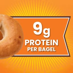 Thomas' Plain Bagels, 6 count, 9g Protein, Kosher Original Bagels, 18 oz Bag - Thumbnail 2