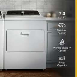 Whirlpool 7.0 cu ft Top Load Electric Dryer - Thumbnail 3