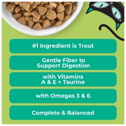 Tiki Cat Born Carnivore Indoor Health Dry Cat Food, Trout & Menhaden Fish Meal, 3 lbs. Bag - Thumbnail 4