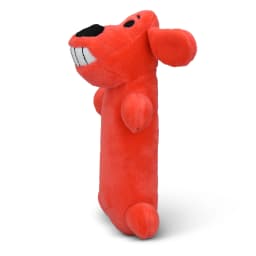 Multipet Smiling Loofa Plush Dog Toy with Squeaker, 6 inch - Thumbnail 6