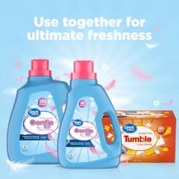 Great Value Gentle Soft Fabric Softener, Spring Showers, 111 fl oz, 150 Loads, Compare to the Softening of Downy® - Thumbnail 3