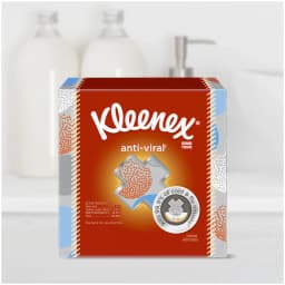 Kleenex Anti-Viral Facial Tissues, 4 Cube Boxes, 60 Tissues per Box (240 Tissues Total) - Thumbnail 6