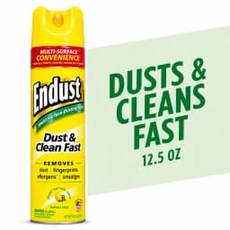 Endust® Multi-Surface Dusting and Cleaning Spray, Lemon Zest, Aerosol, 12.5 oz - Thumbnail 1