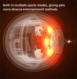 Smart Interactive Dog Toy, Wicked Ball AIR, Automatic Moving, Bouncing, and Rotating, E-TPU Material, IPX7 Waterproof Rating, Active Rolling Ball - Thumbnail 6