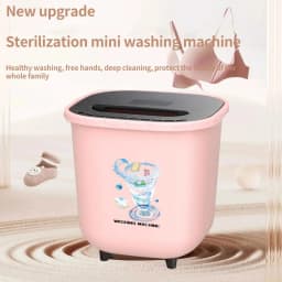 Travel Laundry Machines, Compact Bucket Washers, RV Portable Garment Cleaners Multipurpose 1pc Lightweight Bucket Washing Machine For Camping RV Road - Thumbnail 6