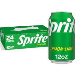 Sprite Lemon-Lime Caffeine Free Soda Pop Cans, 12 fl oz, 24 Pack - Thumbnail 1