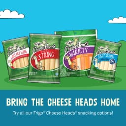 Frigo Cheese Heads Original Mozzarella String Cheese Snacks, 16 oz, 16 Count - Thumbnail 5