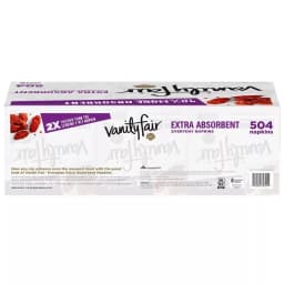 Vanity Fair Extra Absorbent Disposable Paper Napkins, White (504 Count) - Thumbnail 2
