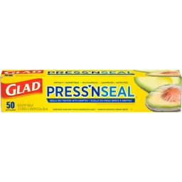 Glad Press'N Seal Multipurpose Sealing Food Wrap, 50 sq ft Roll - Thumbnail 7