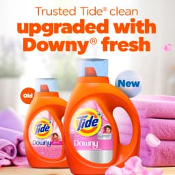 Tide Laundry Detergent Liquid Plus a Boost of Ultra Downy, April Fresh Scent, 117 fl oz, 83 Loads - Thumbnail 2