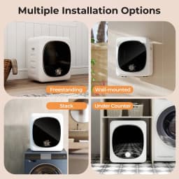 Costway 800W Electric 1.5 cu.ft Compact Drying Machine with Stainless Steel Tub 5 Modes - Thumbnail 6