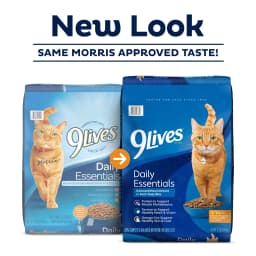 9Lives Daily Essentials Dry Cat Food with Chicken, Beef & Salmon Flavors, 3.15 lb. Bag - Thumbnail 2